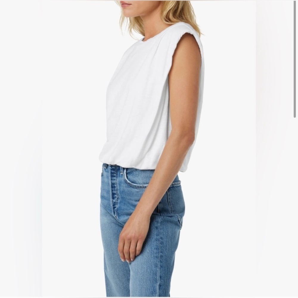 NWT JOEs The Arden Slub Sleeveless Tee White Size Large - Picture 2 of 13